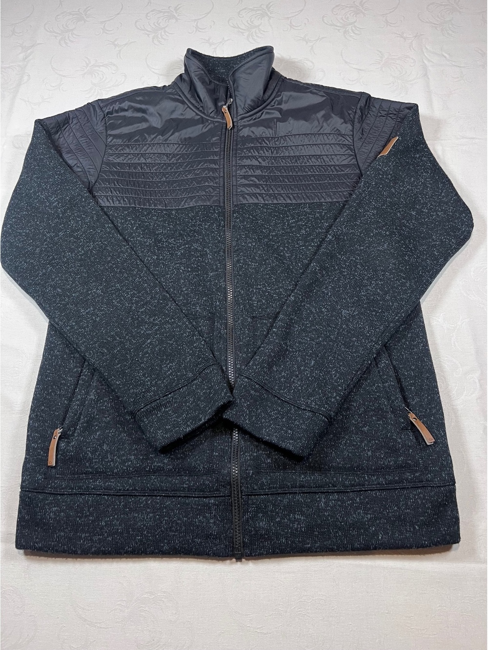 Mens McKinley Full Zip Black Fleece Jacket Size Medium